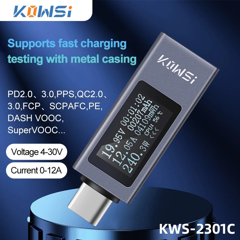 Power Supply Tester - Moniteur de tension de courant type-c