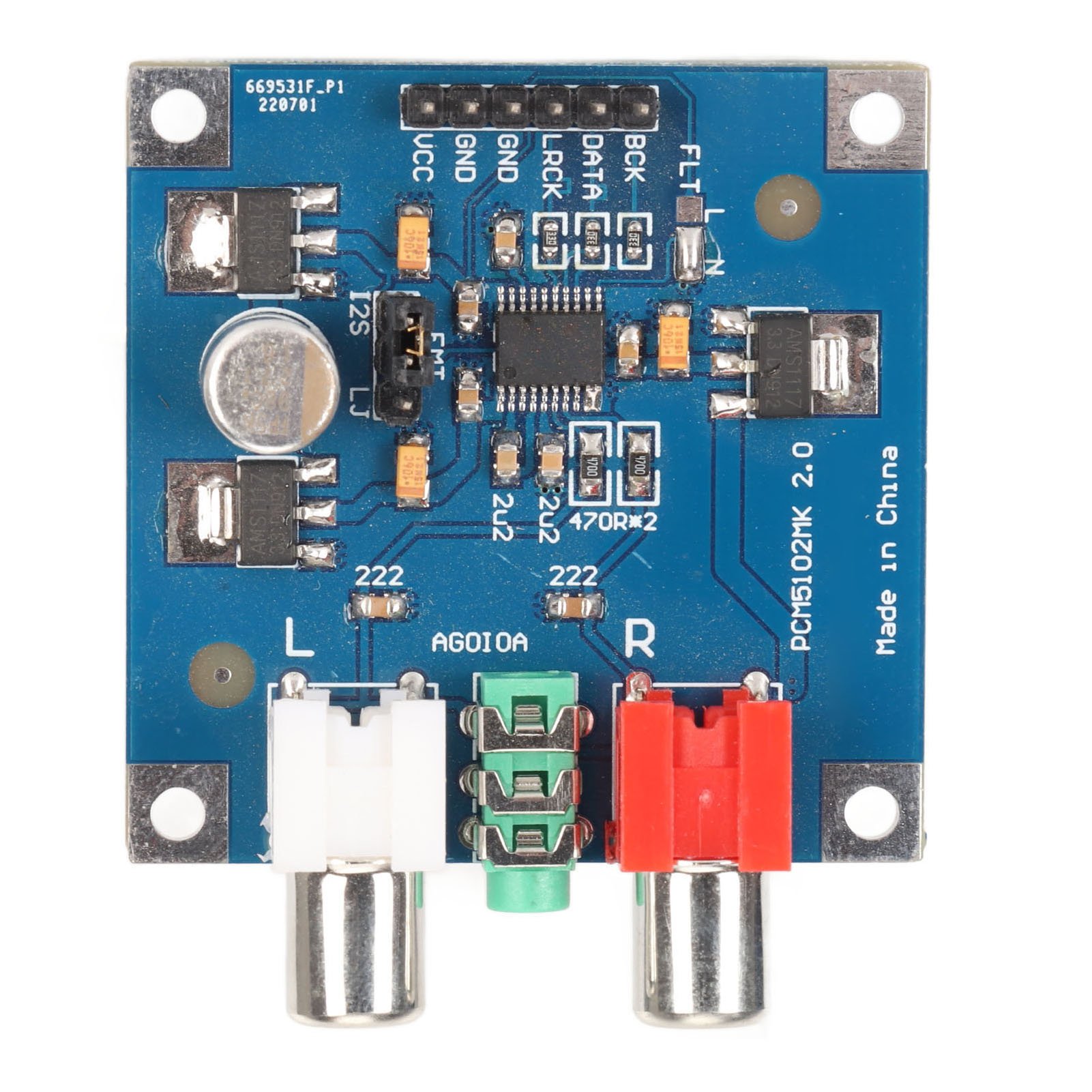 Modular Power Supply - Carte de décodage DAC, entrée I2S,