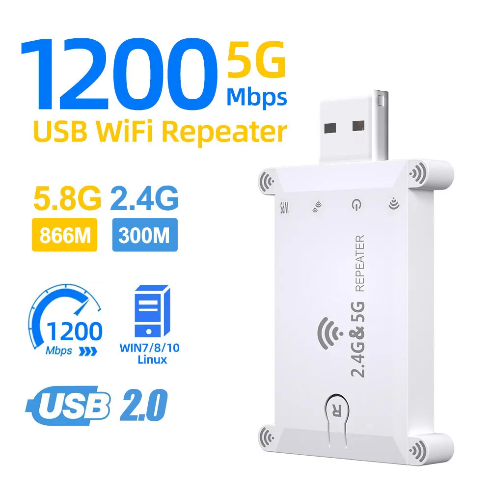 Server Power Supply - WiFi FIY 2.4g/5g Usb Wifi répéteur