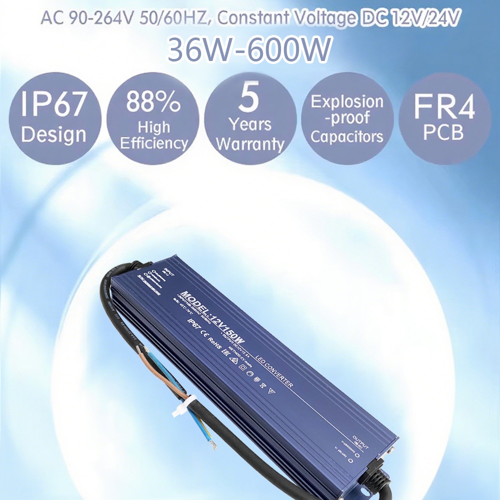 Alimentation LED étanche IP67, - Power Supply 12V avis et prix
