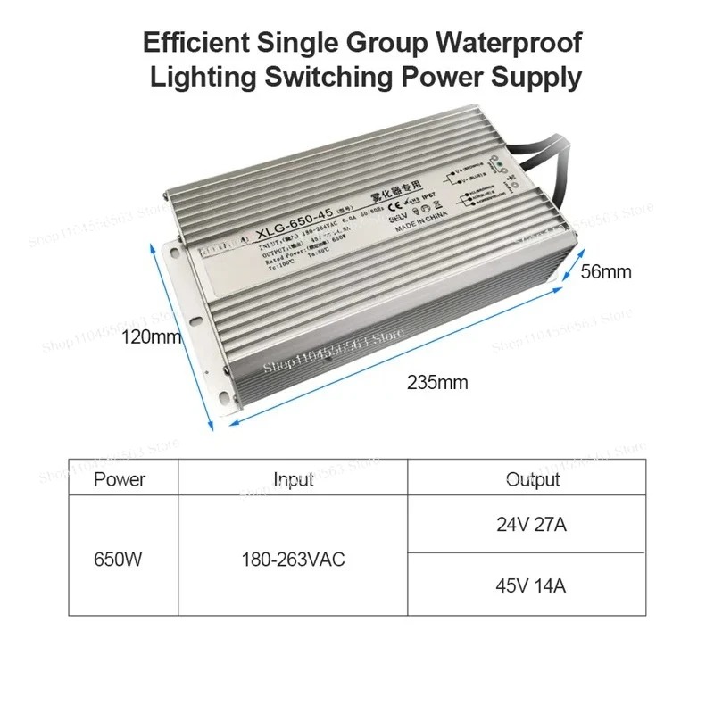 Alimentation Électrique Étanch - Power Supply 650W avis et prix