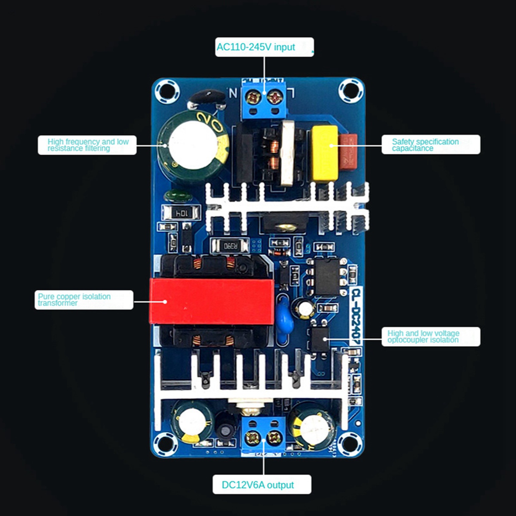 【PUBLICITÉ】5x Carte d'alimenta - Dc Power Supply 12V avis et prix